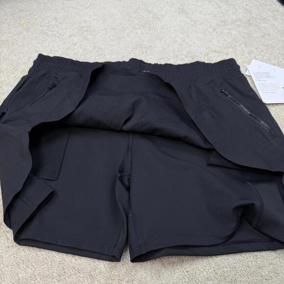 NWT Athleta Trekkie North Mid Rise Black Skort Skirt Shorts Women’s Size 16 $79 - Picture 6 of 10